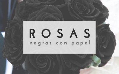 Rosas negras DIY con papel pinocho