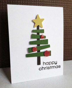 tarjeta de Navidad con fieltro