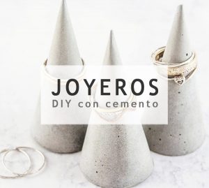 Joyero DIY con cemento