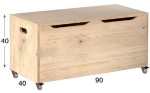 medidas para hacer un baúl de madera