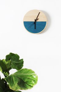 Reloj de pared diy en madera
