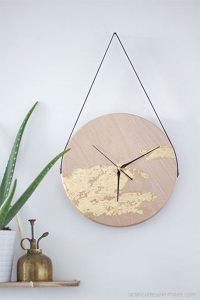 Reloj de pared en madera diy