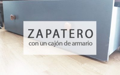 Zapatero con un cajón antiguo