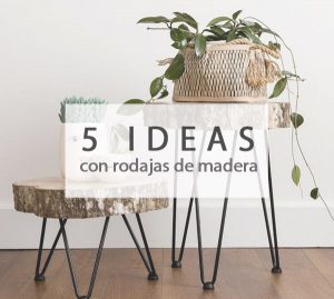 5 ideas con rodajas de madera