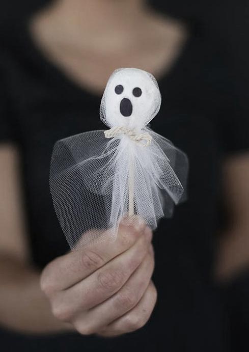 Crea caramelos fantasma para Halloween