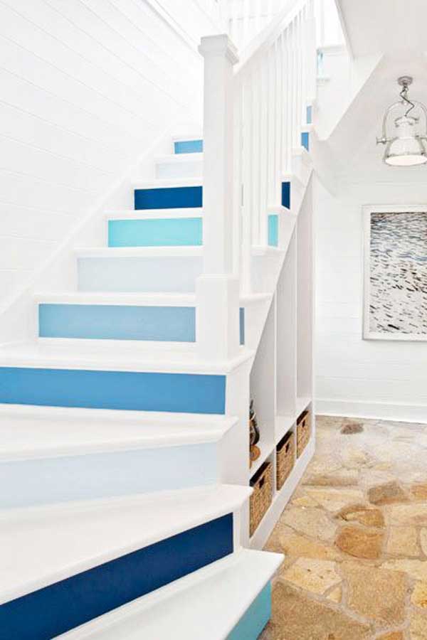 Decorar las escaleras con pintura